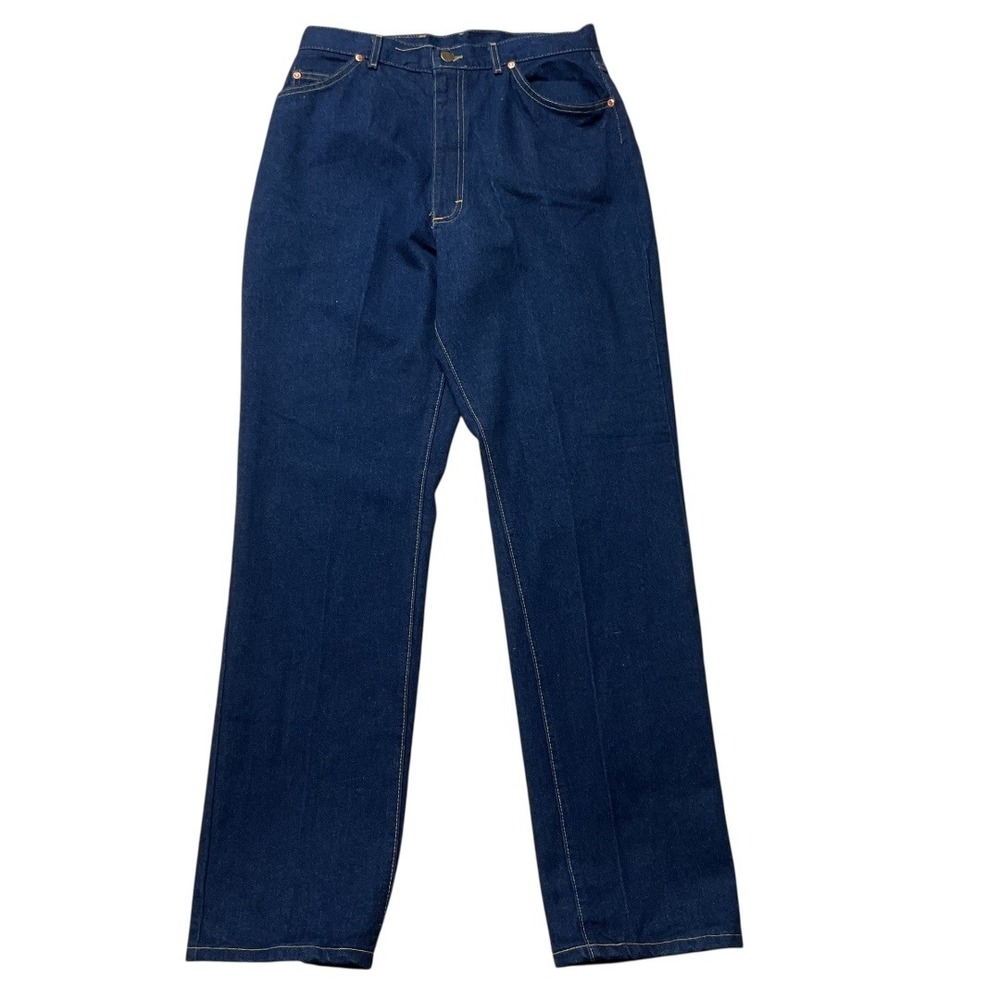Lee Ms. Rider Women's Deadstock 1980s Straight Leg Denim Jeans Size 16 NWT Blue